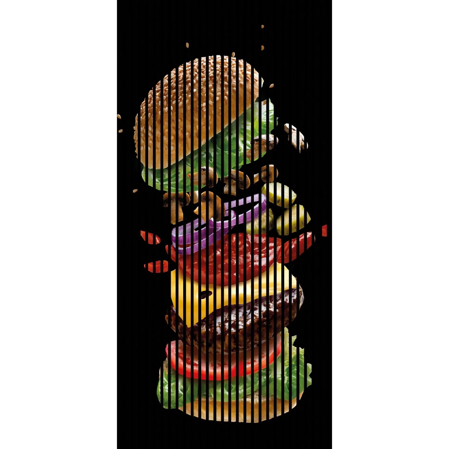 FN Acustico Akustikplatte Burger 1 PET u. MDF Foliert 1.133 x 19 x 2.400 mm