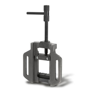 EBERTH Maschinenschraubstock, 100mm Backenbreite, max. 89mm Spannweite, für präzise Bohr- und Fräsarbeiten.