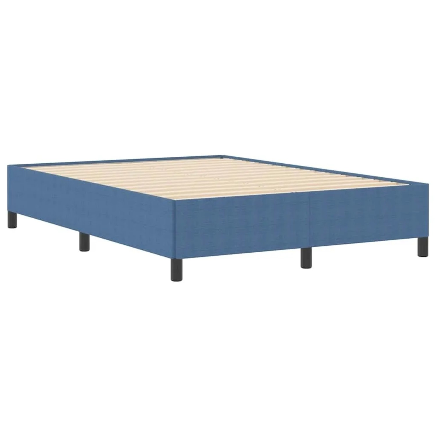 vidaXL Bettgestell Blau 160 x 200 cm Cordstoff 42006980 günstig online kaufen