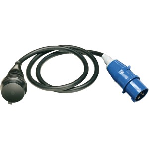 Adapterkabel IP44 mit CEE-Stecker, 1,5 m, für Baustelle & Camping.