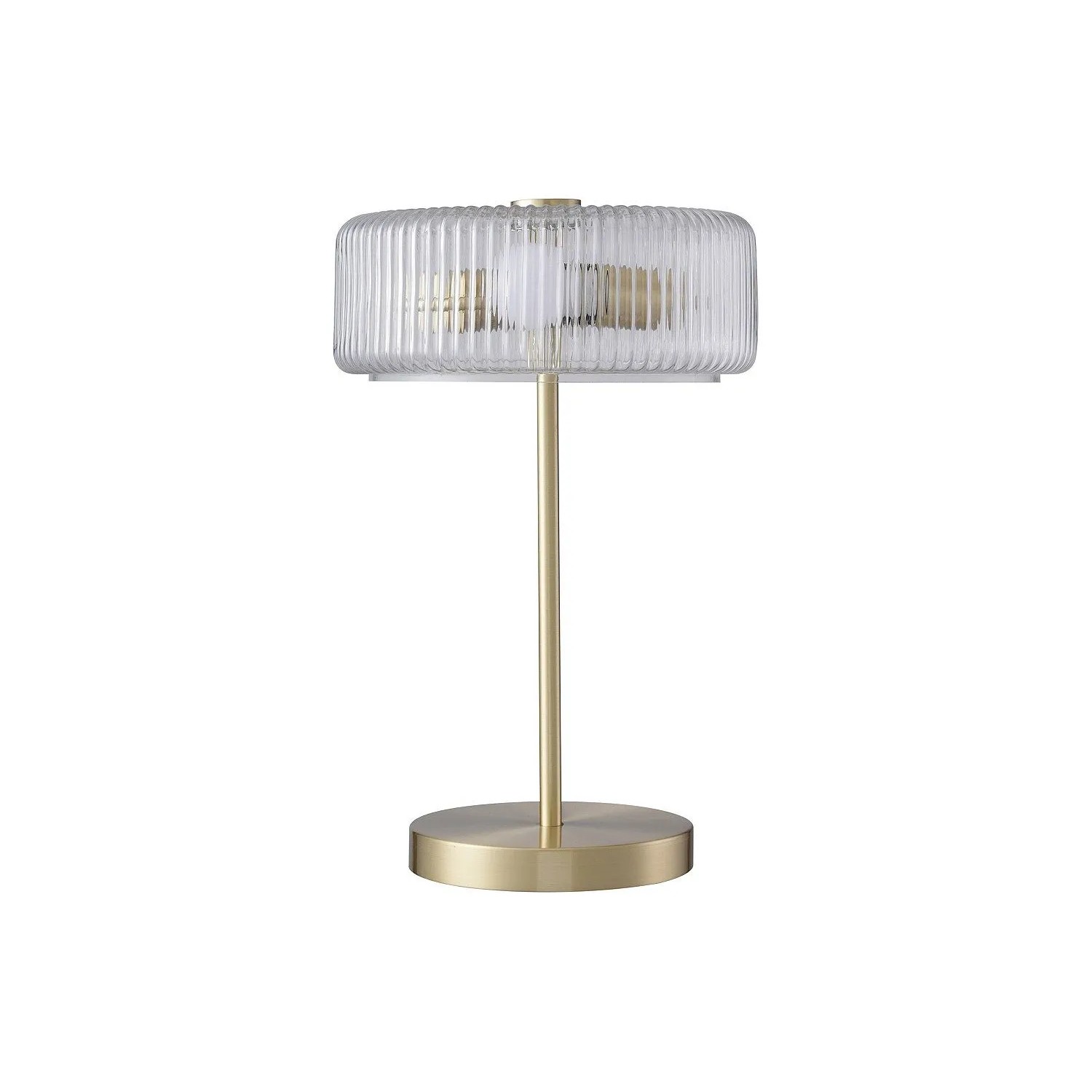 Vente-unique Tischlampe Lacaya Transparent  Goldfarben 30 cm