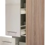 Flex-Well Apotheker-Hochschrank Orlando, 30 cm, Kaschmir/Sonoma Eiche, mit Auszügen und Ablagen.