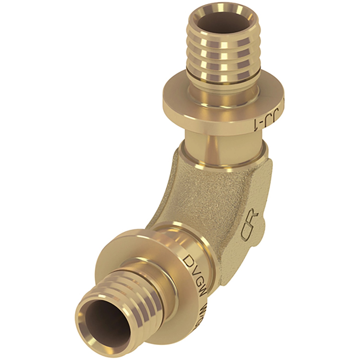 Teceflex Bogen 90° Druckverlustoptimierung Dim. 25 mm x 25 mm Siliziumbronze