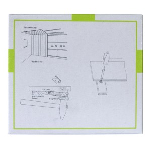 Fuchs Leistenkralle 7mm für Deckenleisten Montageanleitung auf Verpackung.