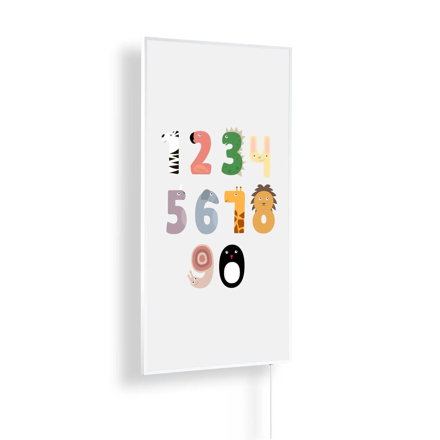 Könighaus Infrarotheizung Zahlen Kinderzimmer Edition 800 W