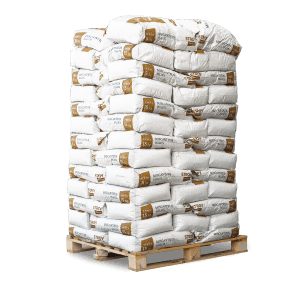 Palette Stroy Miscanthus Pellets Einstreu, 65 Säcke à 15kg, staubarme Pferdeeinstreu.