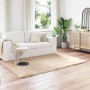 vidaXL Kunstschaffell Teppich Tafalla Beige 120 x 170 cm Polyester 42021482_2