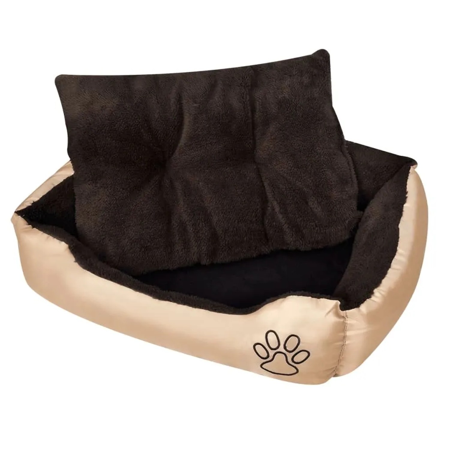 vidaXL Warmes Hundebett mit Polsterkissen M 170200