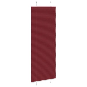 Bordeauxrotes Plissee 80x200 cm aus Polyester. Faltrollo für Fenster, Sicht- und Sonnenschutz.