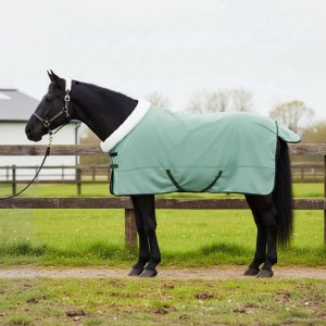 vidaXL Pferdedecke Dunkelgrün 145 cm Polarfleece 42013384