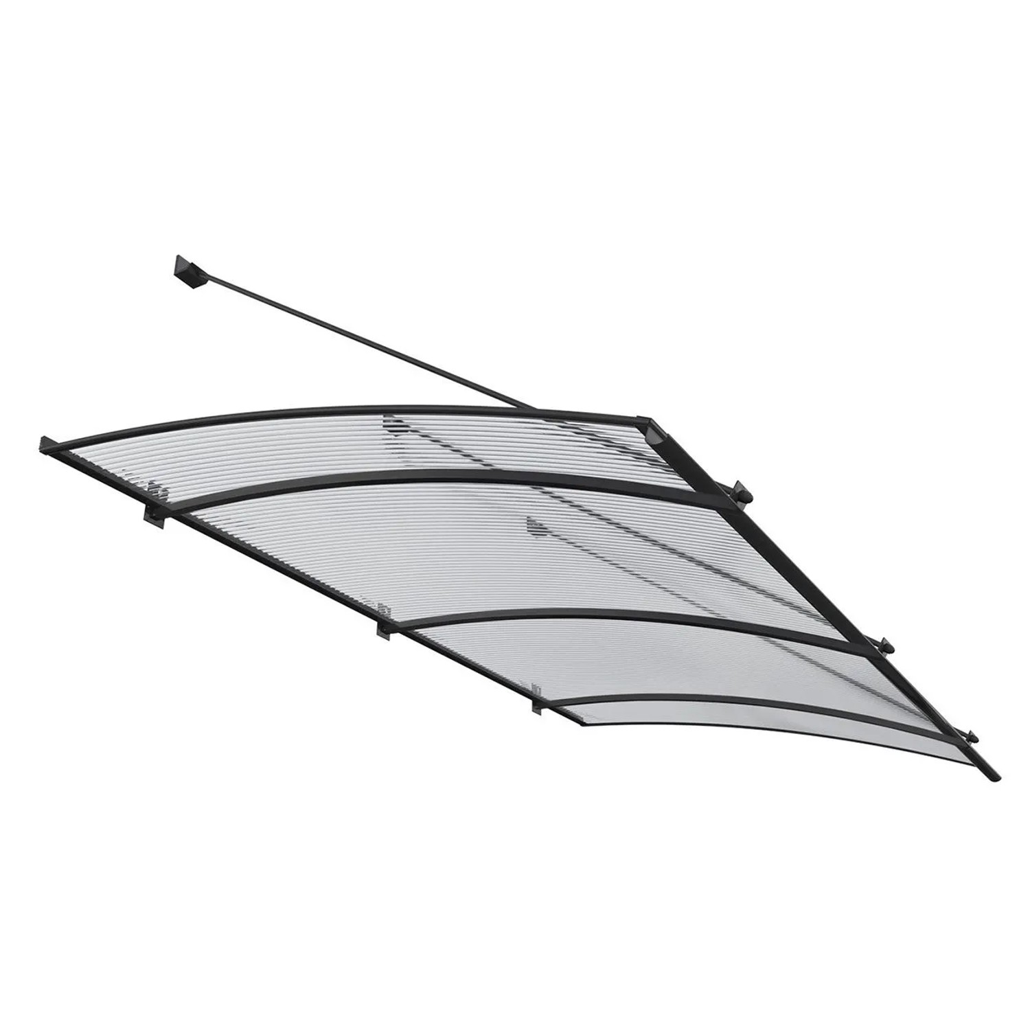 Roro Vordach V152 Anthrazit 197 cm x 83 cm x 67 cm