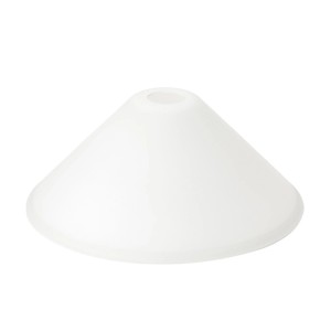 Opalweißer Glas Lampenschirm, konisch, Ø 30 cm, für E27 Fassung. Mattes Glas für blendfreies Licht.