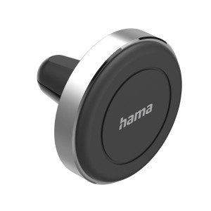 Hama Auto-Handyhalterung Magnet, 360° drehbar, Alu schwarz für Lüftungsgitter.