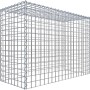 Gabiona Anbaukorb Typ 3, 70x100x40cm, Maschenweite 5x5cm, aus verzinktem Drahtgitter.
