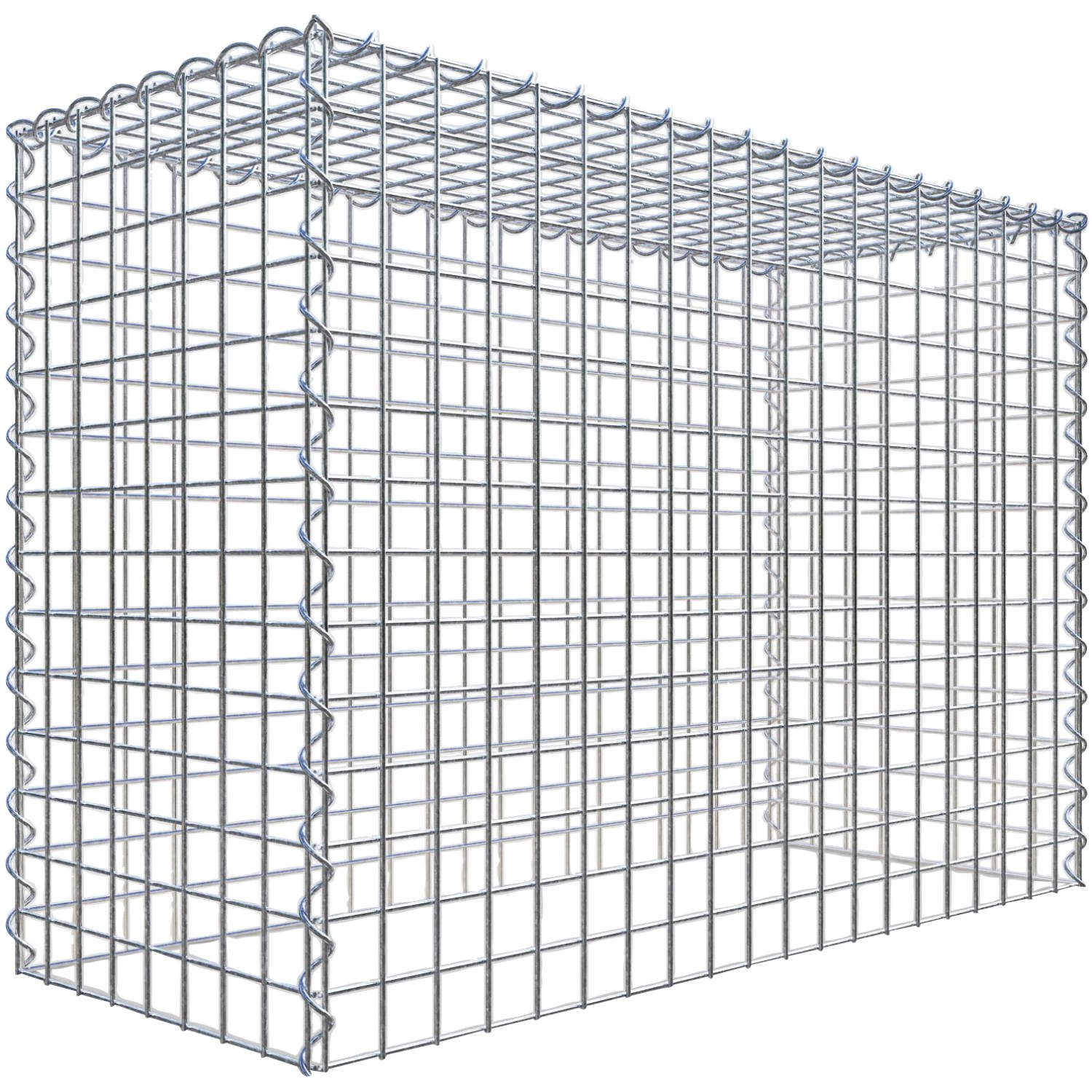 Gabiona Gabione-Anbaukorb Typ 3 70 x 100 x 40 cm Maschenw 5 x 5 cm