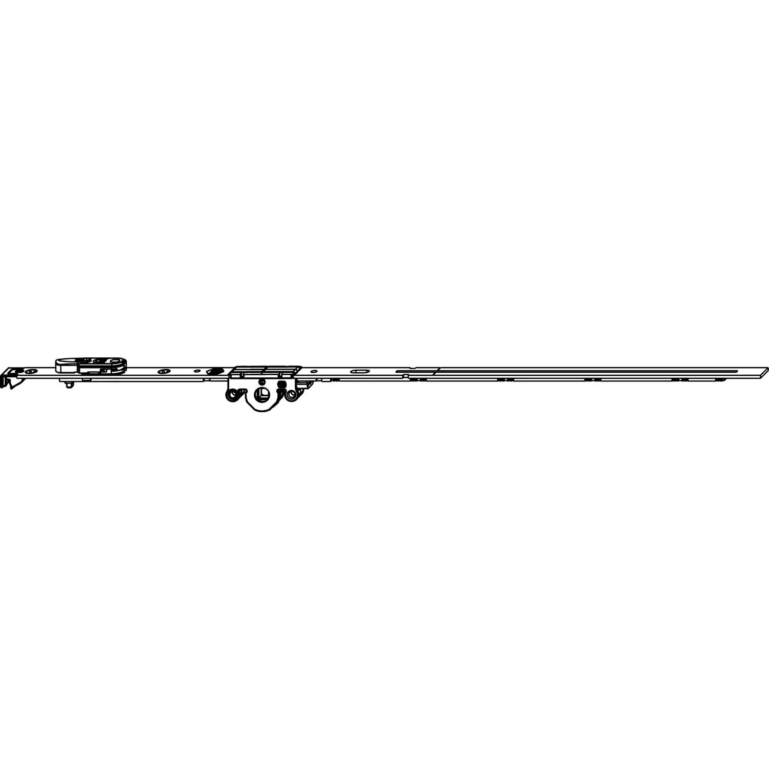 Macomm Dk-Getriebe Fix Dm 15mm Flügelfalzhöhe 431-660mm Silber