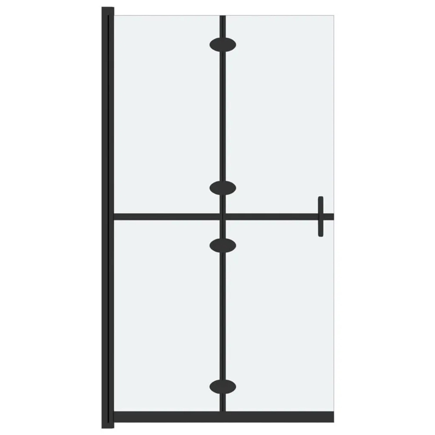 vidaXL Faltbare Begehbare Duschwand ESG-Glas Mattiert 120x190 cm 151197
