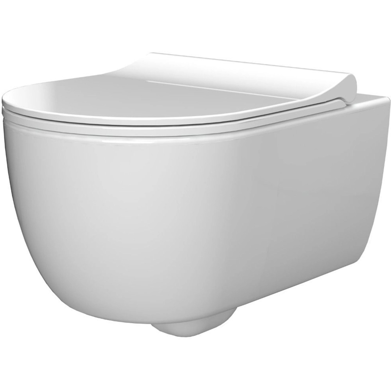 Nordholm Kompakt WC-Set mit Slim Deckel Maresol 49 cm Weiß