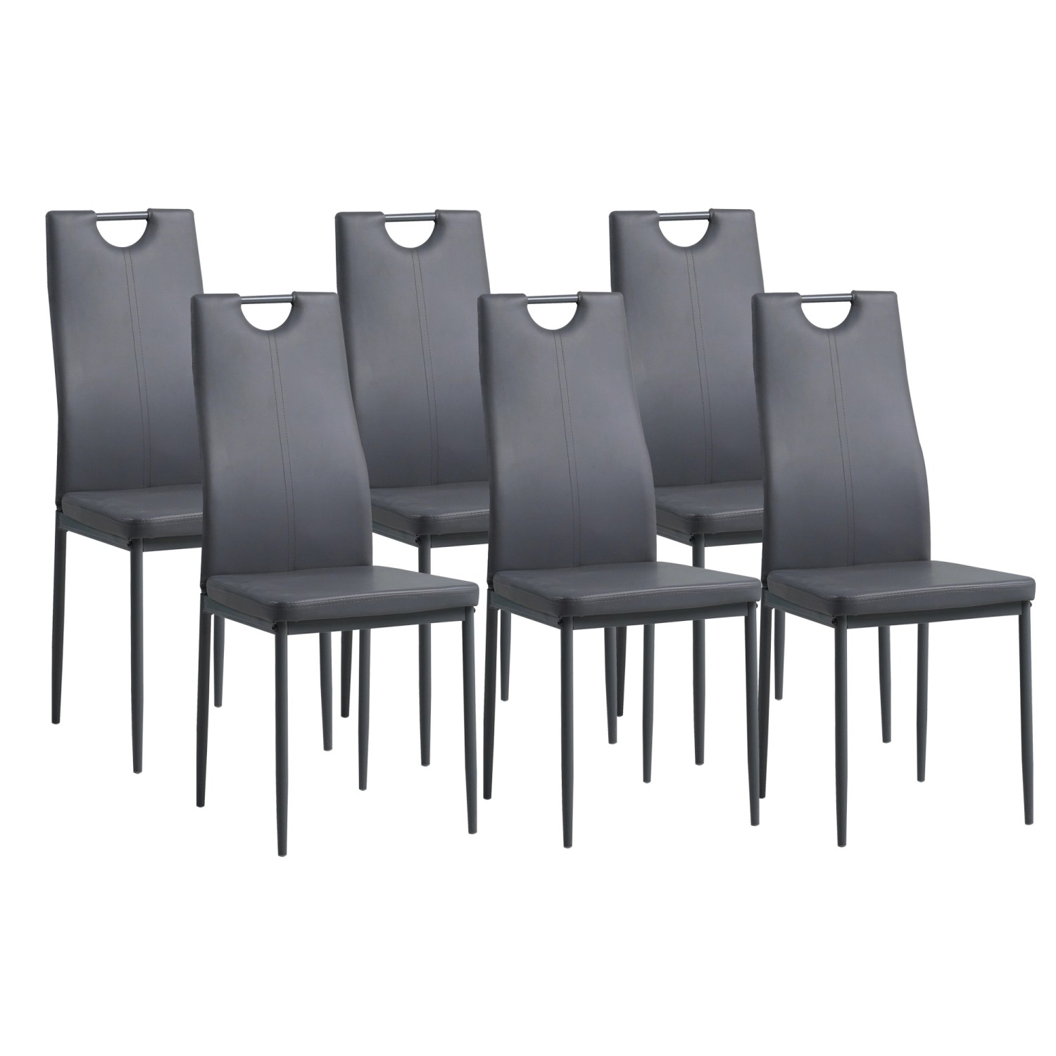 Albatros Esszimmerstühle SALERNO 6er Set Grau günstig online kaufen