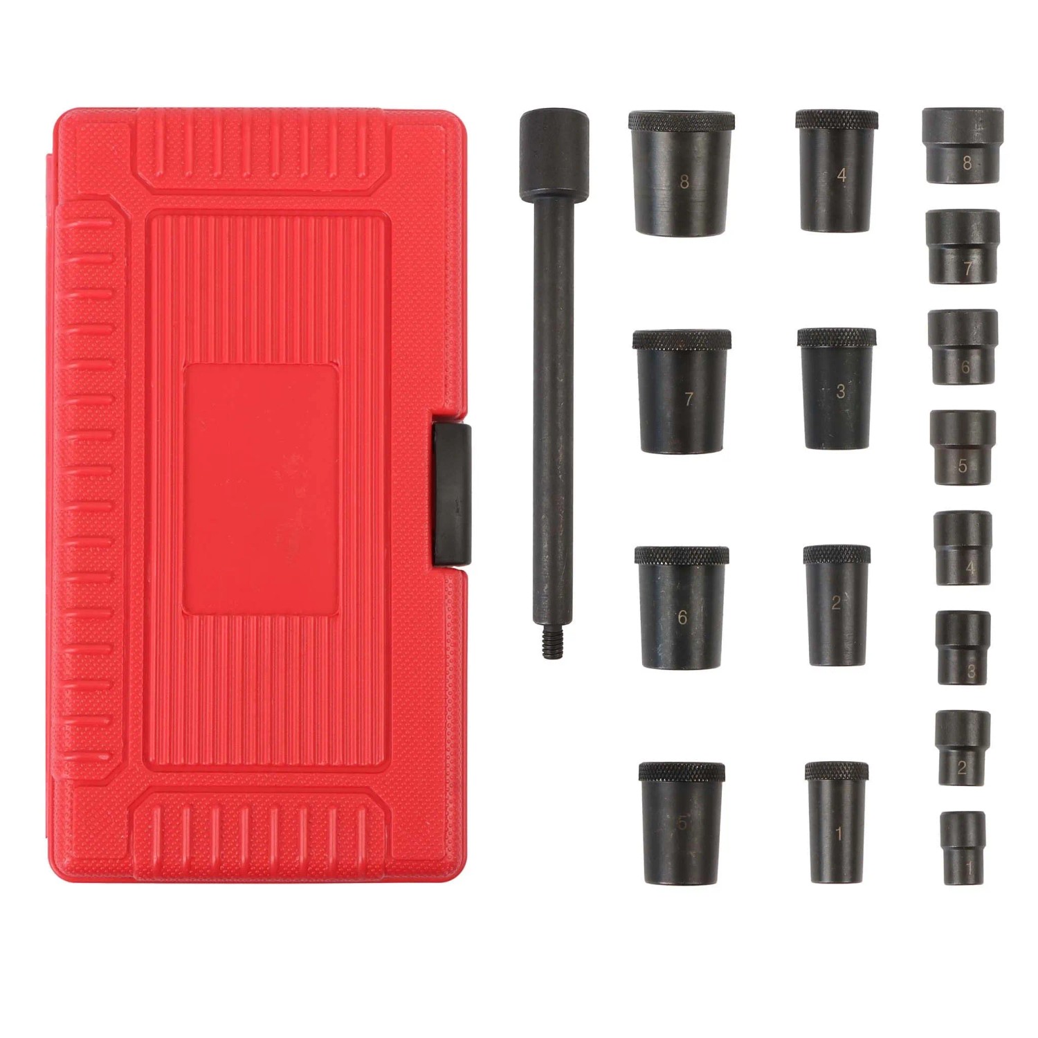Wiltec Universal Kupplungs Zentriersatz 17tlg. Zentrierdorn Zentrierwerkzeug Set