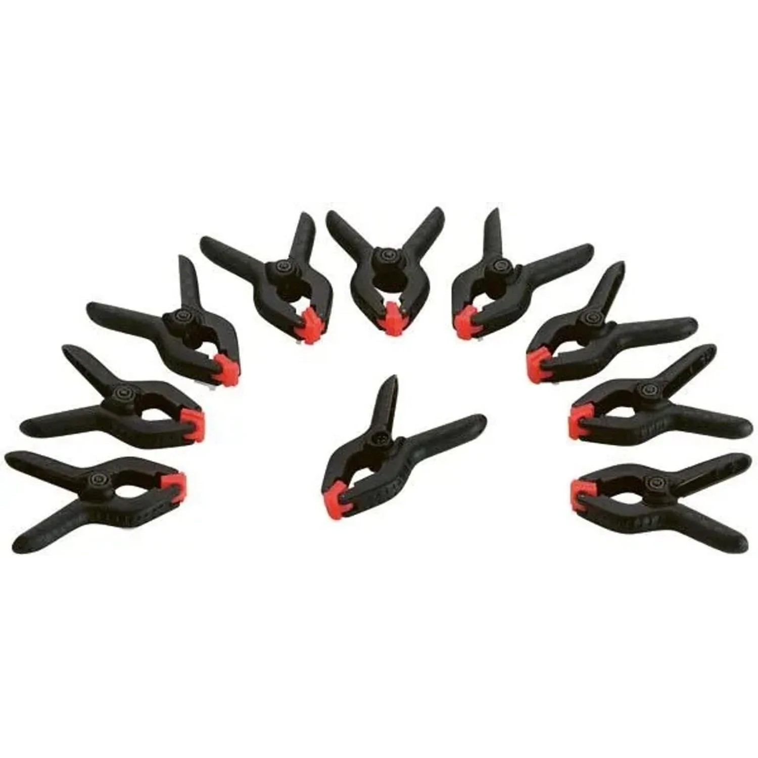 Westfalia Mikro Klemmen Set 10 Teilig 63 mm Schwarz Kunststoff