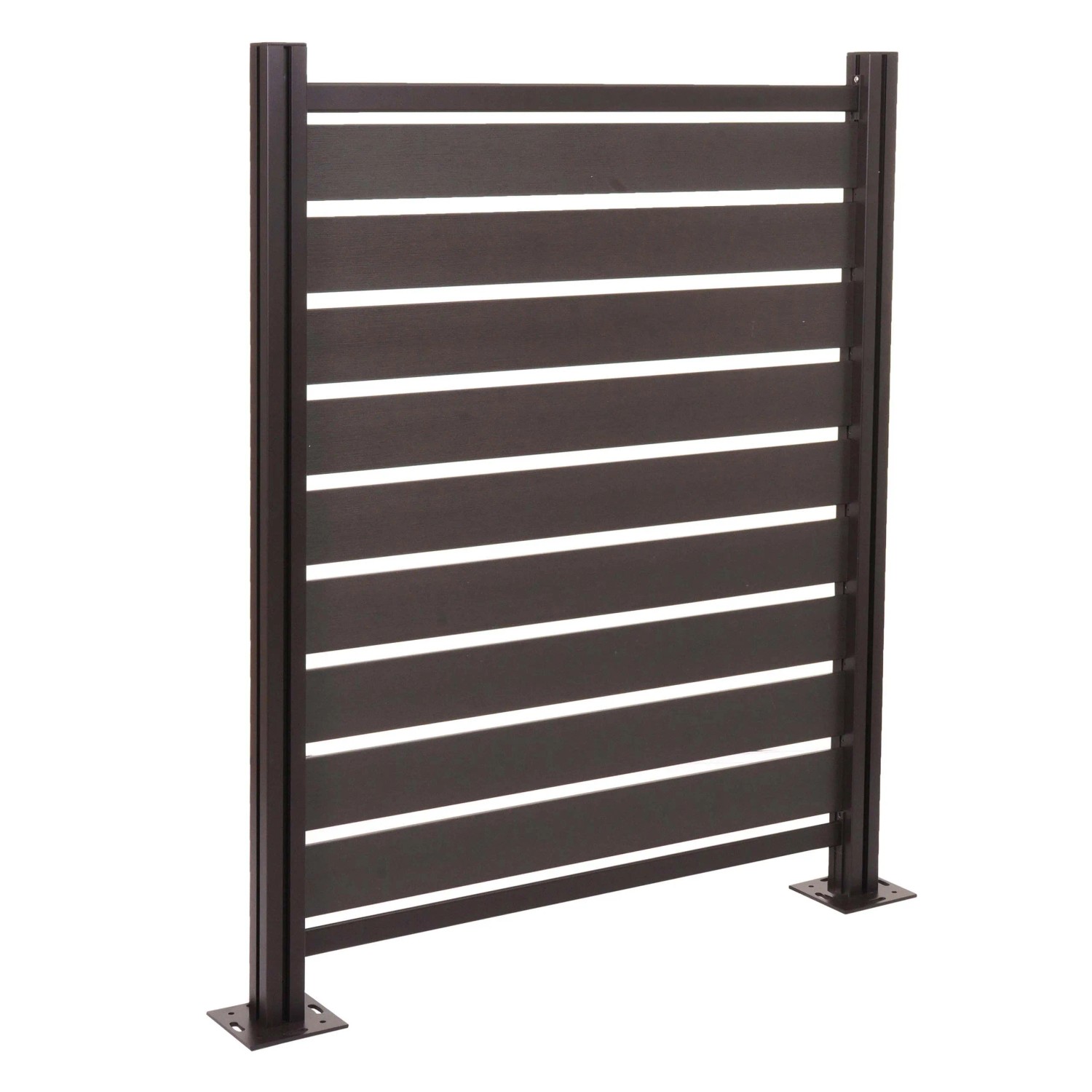MCW Alu Mülltonnen-Zaun K57 Anthrazit 130x110x6cm