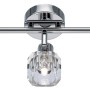 Halogen-Spot Sarentino mit 3 Leuchten, Chrom und Glas.