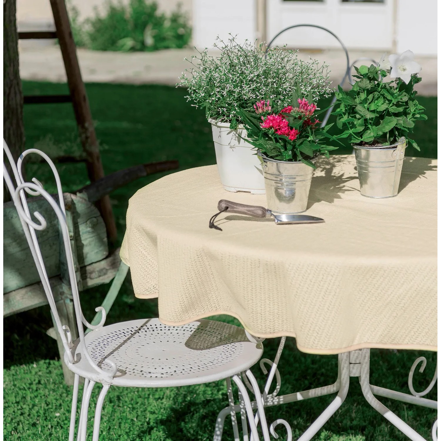 Windhager Abwaschbare Tischdecke Rechteckig 150 x 300 cm Creme kaufen bei OBI