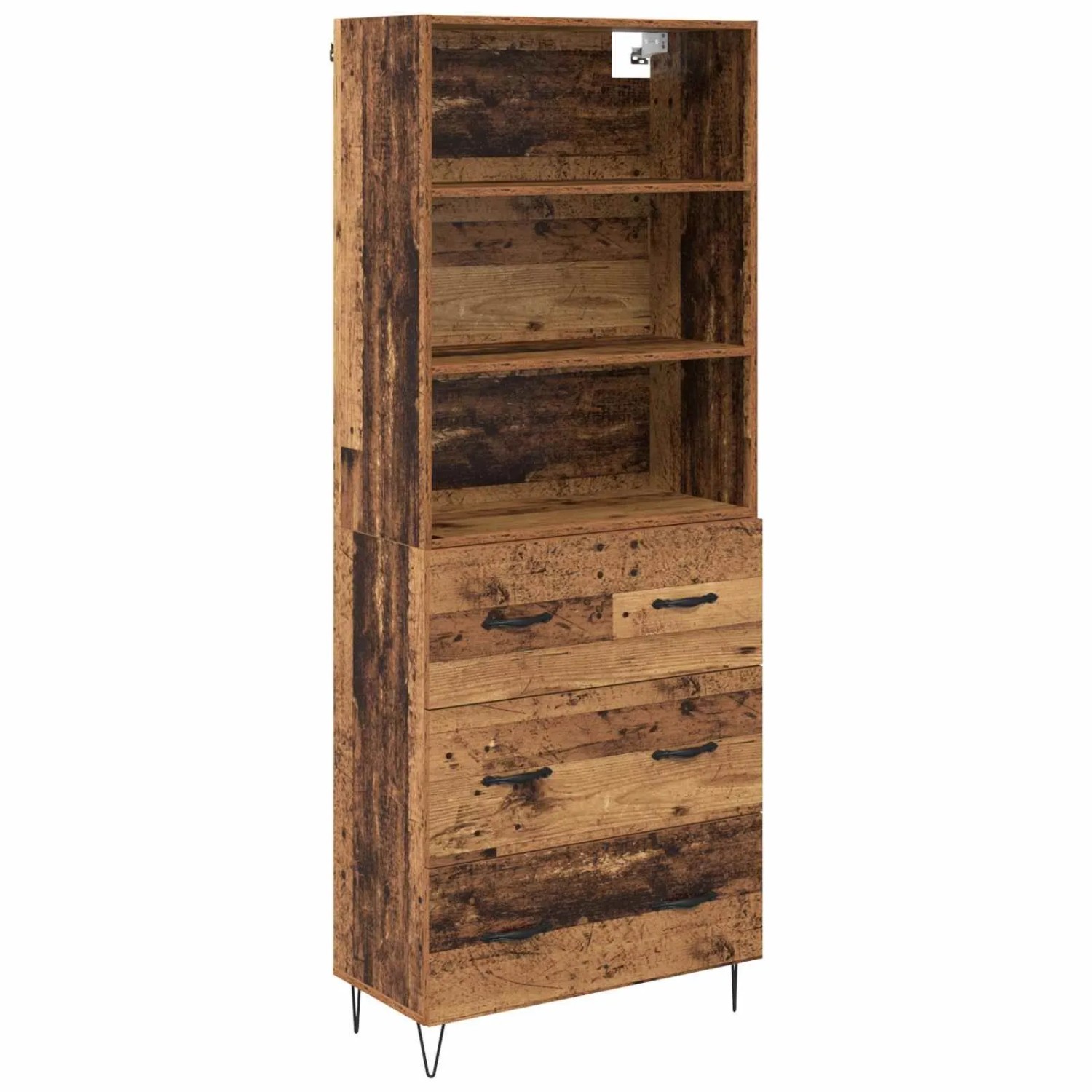 vidaXL Highboard mit Schubladen 2-Tlg Altholz Holzwerkstoff 3415702 günstig online kaufen
