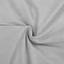 Nahaufnahme der grauen vidaXL Stretch Sofahusse (3-Sitzer) aus Polyester-Jersey.