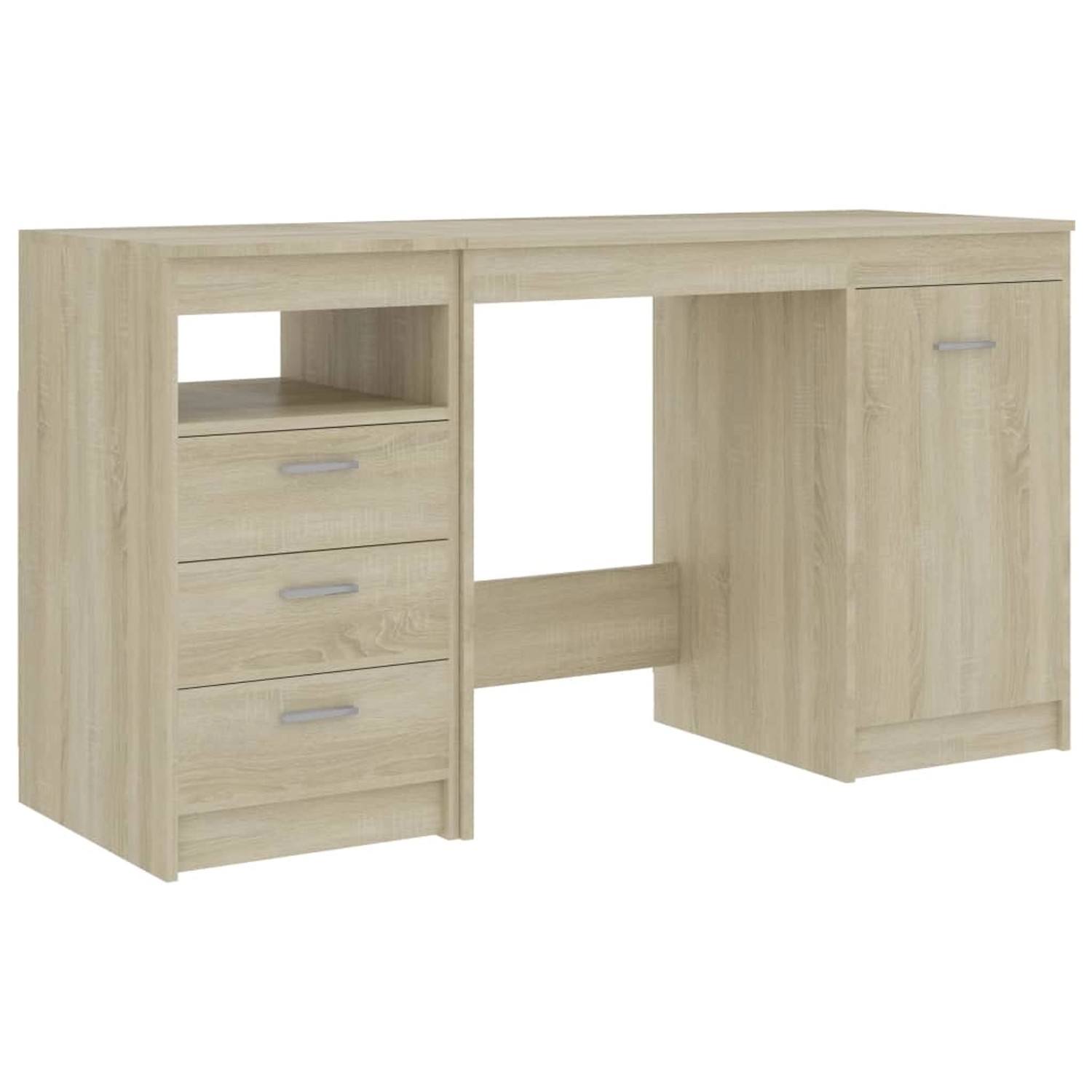 vidaXL Schreibtisch Sonoma-Eiche 140x50x76 cm Holzwerkstoff 3054783 günstig online kaufen