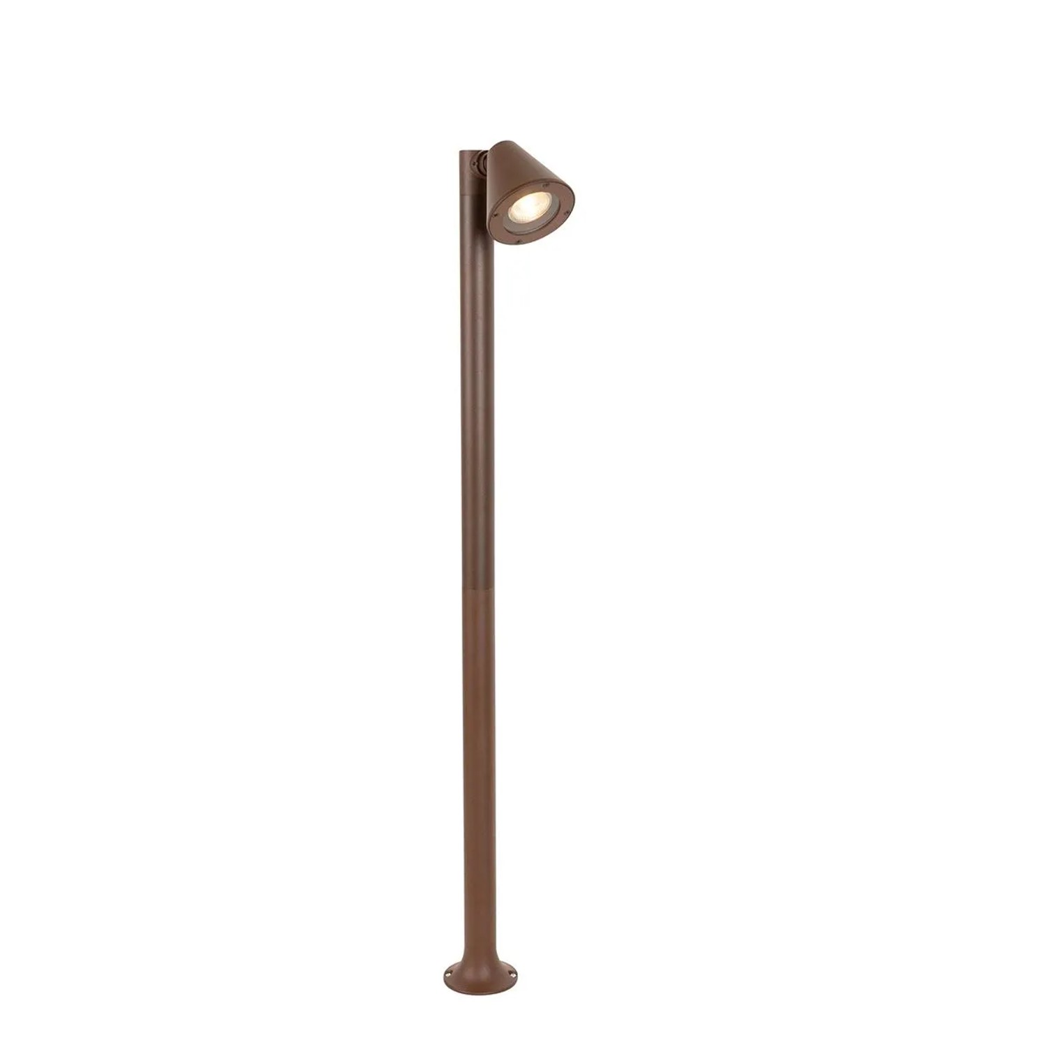 QAZQA Moderner Außenpfosten rostBraun 100 cm IP44 Verstellbar Ciara