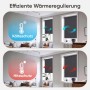 Sekey Seitenzugrollo Verdunkelung ohne Bohren Blickdicht Grau 100x130cm_4