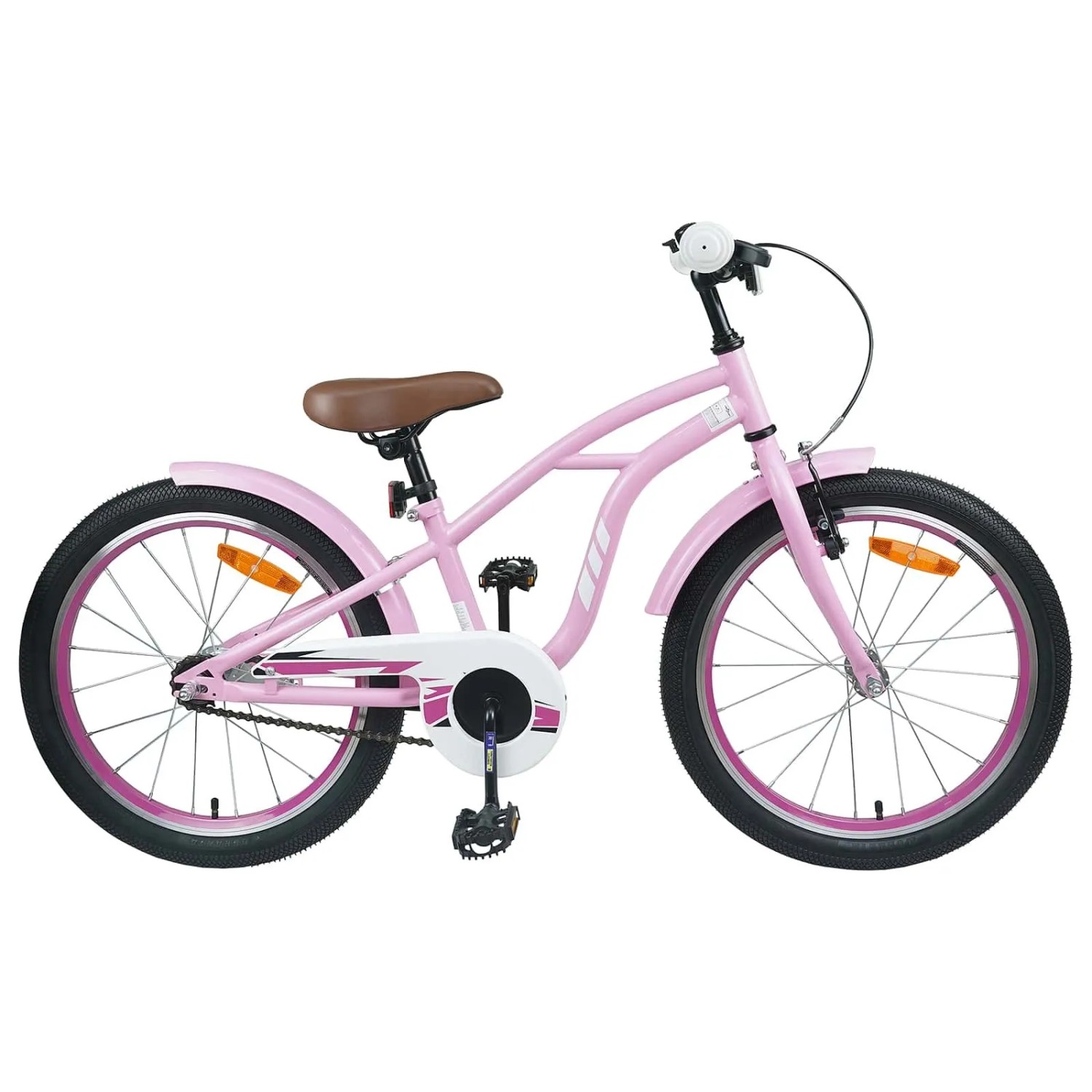 vidaXL Kinderfahrrad 20 Zoll für 6-11 Jahre Alt Hellrosa 42009688