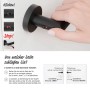 Schwarze Novadoors Nova Amico Smart2Lock Türgriffgarnitur. Hand bedient rosettenlose Verriegelung für Innentüren.