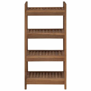 vidaXL Badregal Natur 45 x 30 x 97 cm Massivholz Teak 42024277