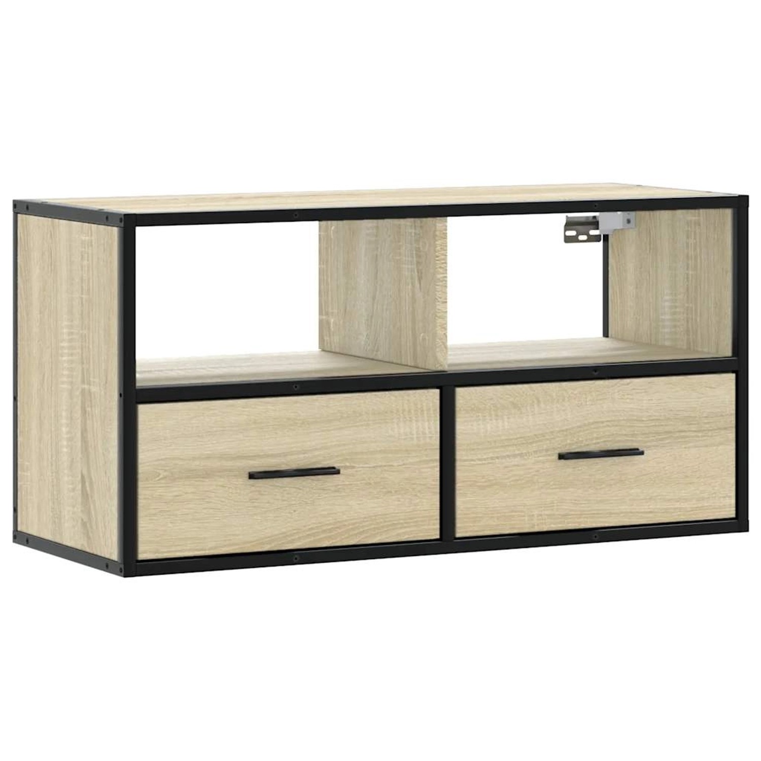 vidaXL TV-Schrank Sonoma-Eiche 80x31x39,5 cm Holzwerkstoff und Metall 84892 günstig online kaufen