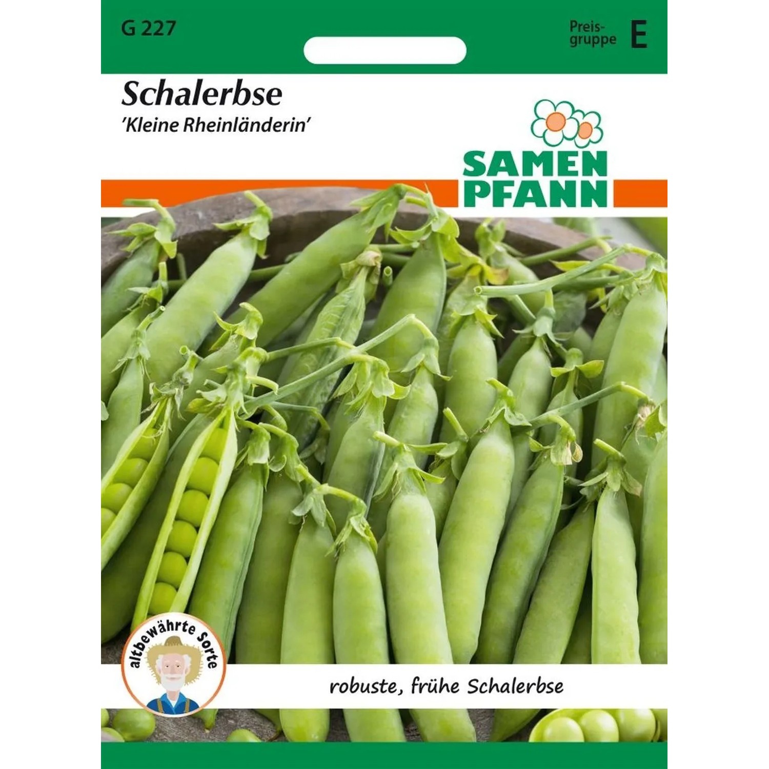 SAMEN PFANN Schalerbse Kleine Rheinländerin