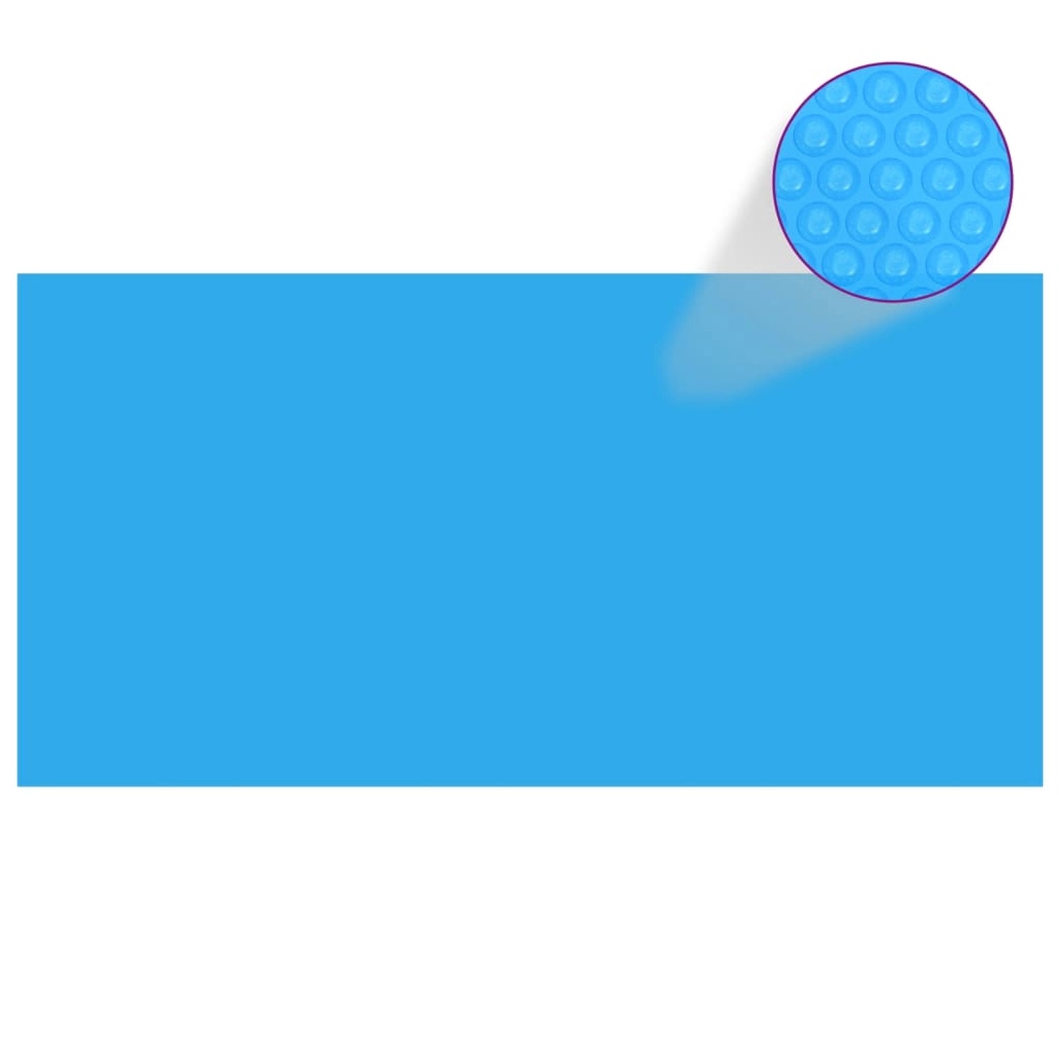 furnicato Rechteckige Poolabdeckung 1200x600 cm PE Blau