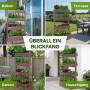TTL Garden Hochbeet mit 4 Etagen aus Holz, braun, für Balkon, Terrasse und Garten.