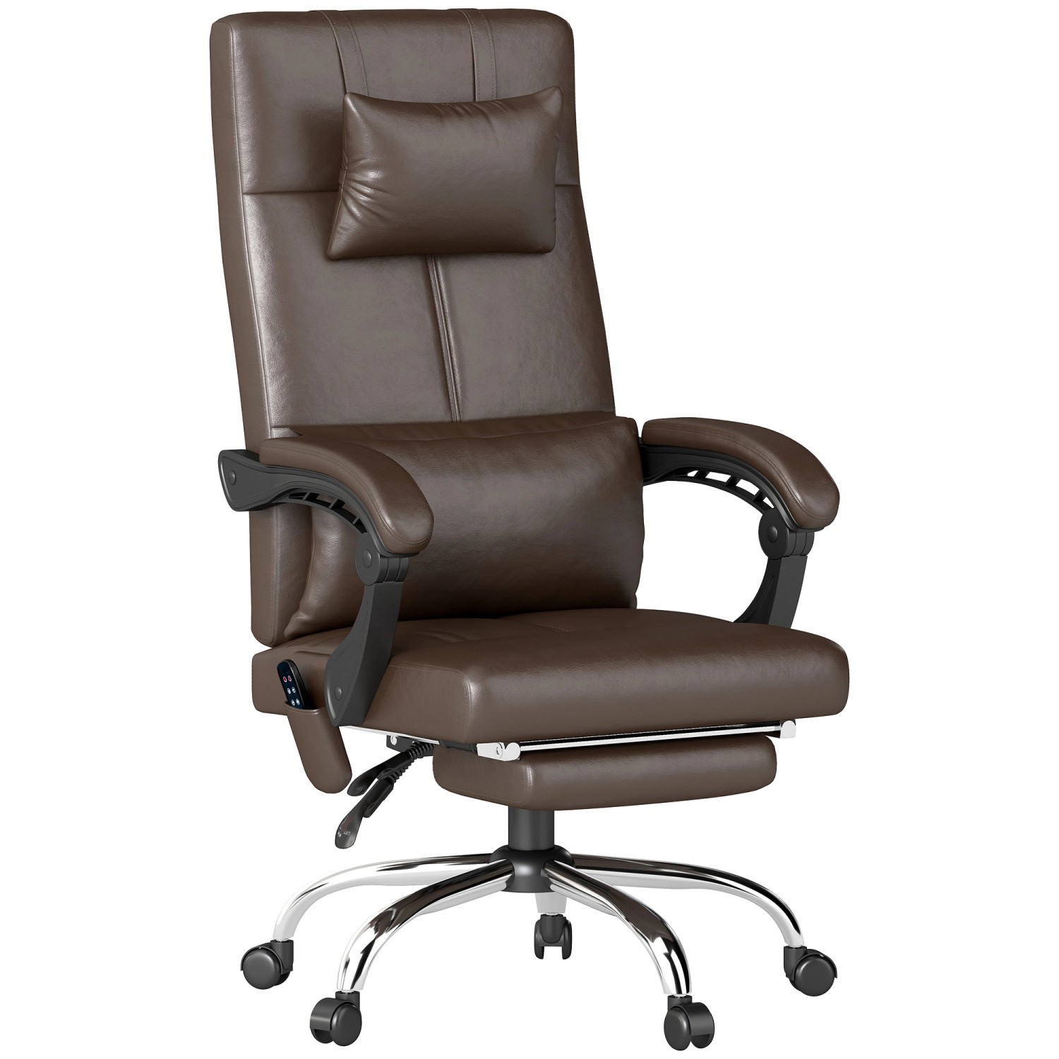 Vinsetto Bürostuhl mit Massagefunktion Kunstleder Schaumstoff 66L x 67B x 1 günstig online kaufen