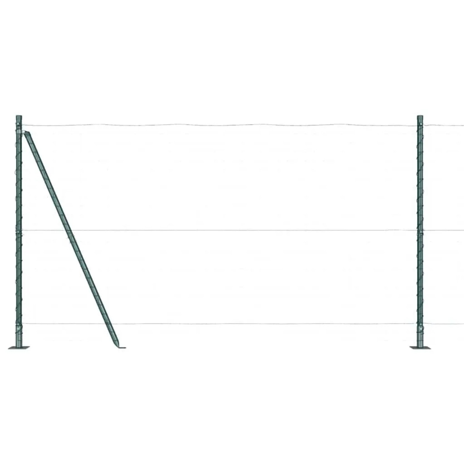 vidaXL Zaunpfosten 26 Stk Grau 3,2 x 3,2 x 68,5 cm 3350227 günstig online kaufen