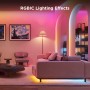 Govee LED-Leuchtband 5m im Wohnzimmer mit RGBIC Beleuchtung.