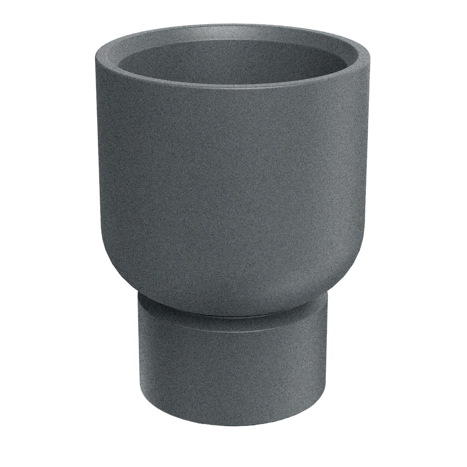 Prosperplast Blumentopf Molta Base Mittel Ø 40 cm x 51 cm Granit