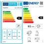 Energieeffizienzlabel für Respekta Küchengeräte: Herd, Dunstabzugshaube, Geschirrspüler, Kühlschrank.
