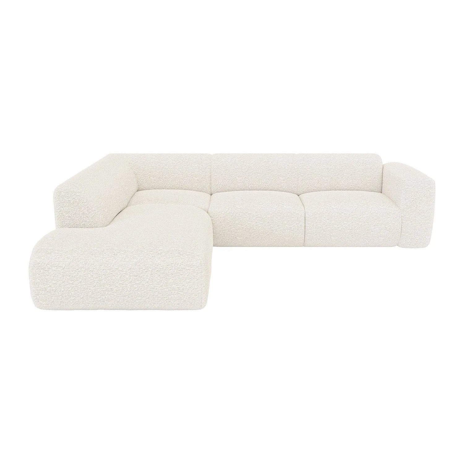 Vente-unique Sofa Ohne Schlafmöglichkeit Pogni Weiß 269 cm