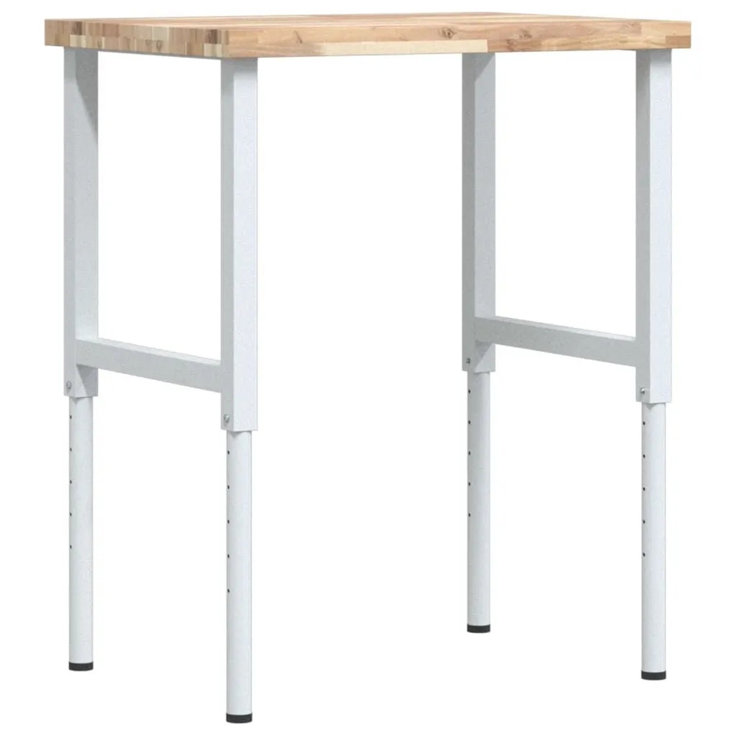 vidaXL Werkbank 80x60x73-99,5 cm Massivholz Akazie Rechteckig 3309712