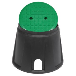 Rain Bird Ventilbox, rund, grün, für 1 Ventil. Schutz für Magnetventile im Garten.