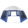 vidaXL Poolzelt mit Abnehmbarem Überzelt Netzwänden Azurblau 612x612cm 4100637_6