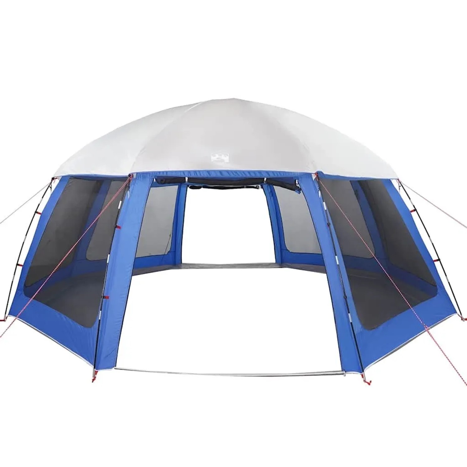 vidaXL Poolzelt mit Abnehmbarem Überzelt Netzwänden Azurblau 612x612cm 4100637_6